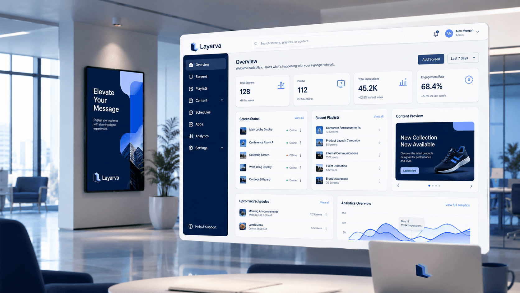Layarva Interface Preview